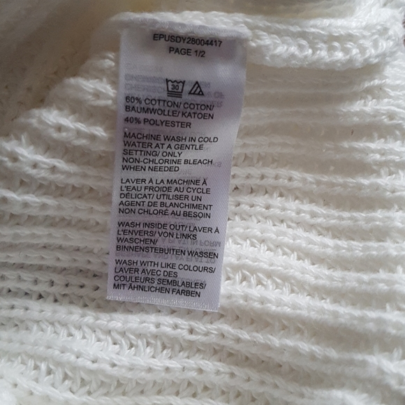 NWT Core Life Oversized Ivory Sweater *Flawed* Size Large - Picture 12 of 13